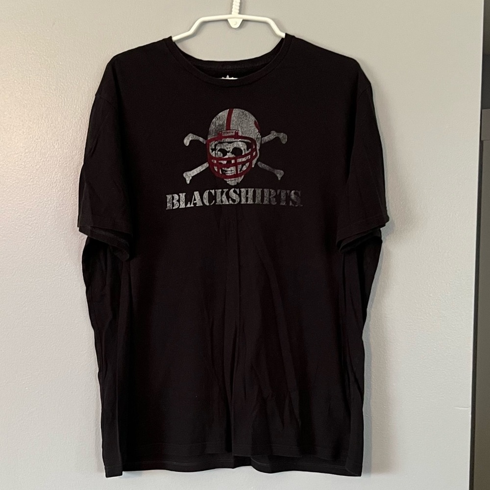 Adidas University of Nebraska Huskers Blackshirts T-shirt